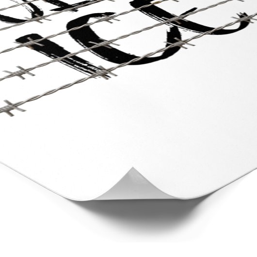 Schaf het protest van de ijsborreldraad af en verz poster (Hoek)