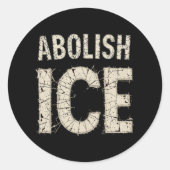 Schaf ICE Bold Protest af - immigratierechten Ronde Sticker (Voorkant)