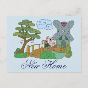 Schaf und Hase am Zie Nieuw startpunt Briefkaart