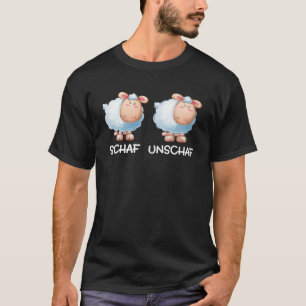 Schaf Unschaf met Duitse tekst Kinder Wortwitz T-shirt