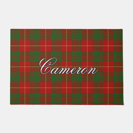 Schaf Vista Clan Cameron Tartan Pset Deurmat (Voorkant)