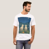 Schafe bei Nacht T-shirt (Voorkant volledig)