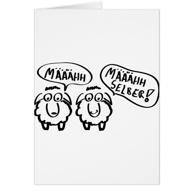 schafe määhhh määhhh selber ! (Voorkant)