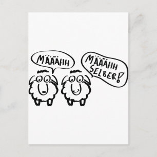 schafe määhhh määhhh selber ! briefkaart