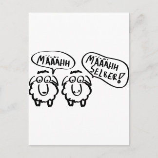 schafe määhhh määhhh selber ! briefkaart