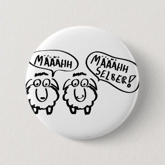 schafe määhhh määhhh selber ! ronde button 5,7 cm