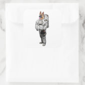 Schäferhund Astronaut Sticker (Tas)