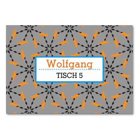 Schäferhund Tischkarten Kaart (Voorkant)