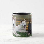 Schäferhunde Black & White Tasse Mok (Midden)