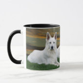Schäferhunde Black & White Tasse Mok (Links)