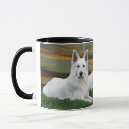 Schäferhunde Black & White Tasse Mok
