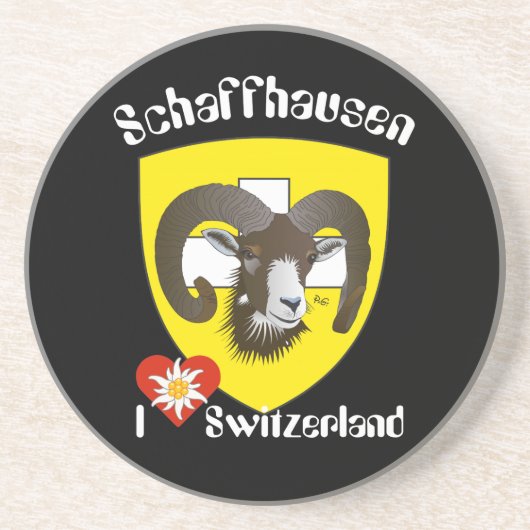 Schaffhausen Schweiz Bierdeckel Zandsteen Onderzetter (Voorkant)