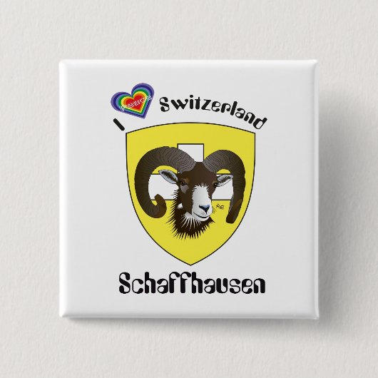 Schaffhausen Schweiz Button (Voorkant)