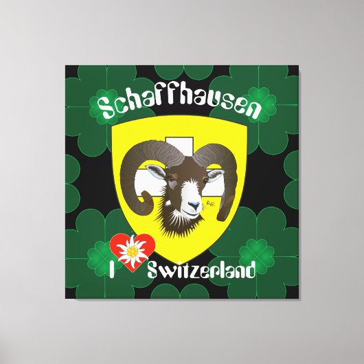 Schaffhausen - Schweiz - Suisse - Leinwand Canvas Afdruk (Voorkant)