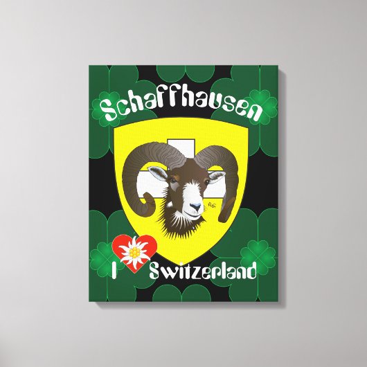 Schaffhausen - Schweiz - Suisse - Leinwand Canvas Afdruk (Voorkant)