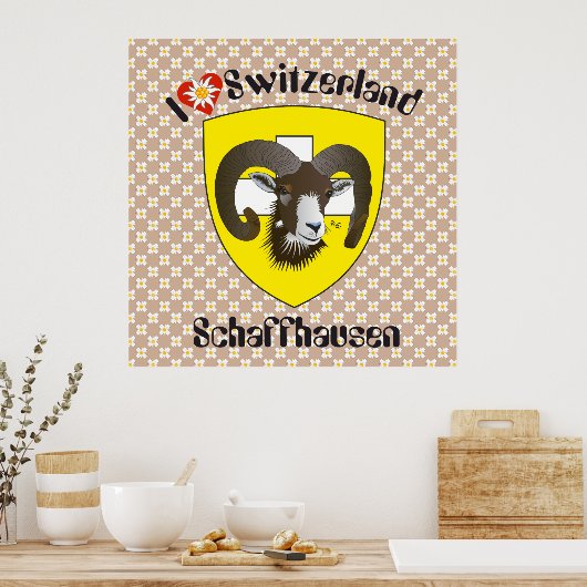 Schaffhausen - Schweiz - Suisse - Poster Svizzera (Keuken)