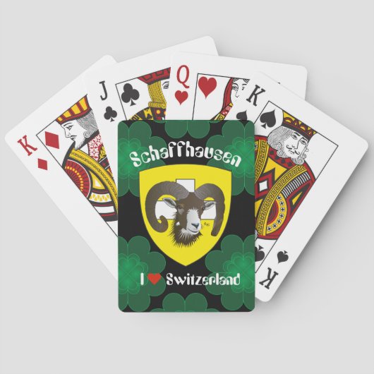Schaffhausen - Schweiz - Suisse - Spielkarten Pokerkaarten (Achterkant)