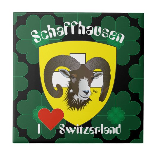 Schaffhausen - Schweiz - Suisse - Svizzera Fliese Tegeltje (Voorkant)