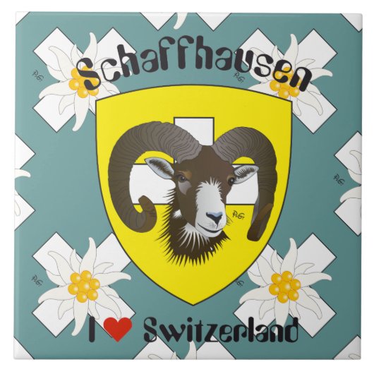 Schaffhausen - Schweiz - Suisse - Svizzera Fliese Tegeltje (Voorkant)
