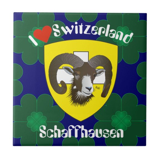 Schaffhausen - Schweiz - Suisse - Svizzera Fliese Tegeltje (Voorkant)