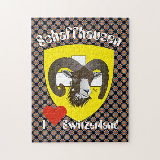 Schaffhausen Schweiz Suisse Svizzera Puzzles Legpuzzel (Verticaal)