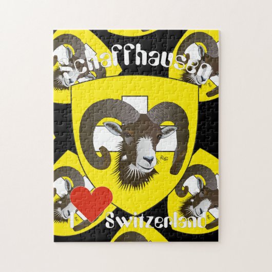 Schaffhausen Schweiz Suisse Svizzera Puzzles Legpuzzel (Verticaal)