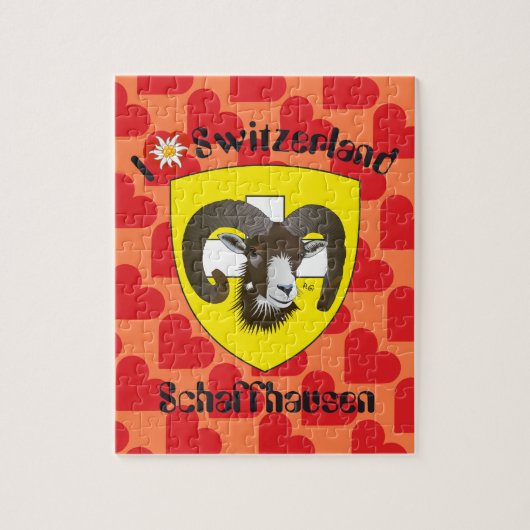 Schaffhausen Schweiz Suisse Svizzera Puzzles Legpuzzel (Verticaal)