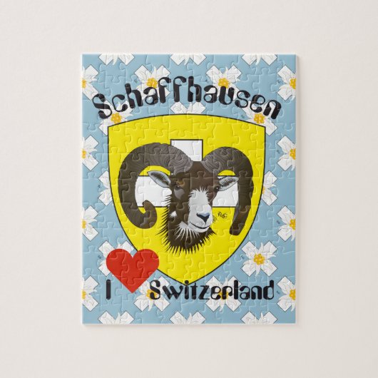Schaffhausen Schweiz Suisse Svizzera Puzzles Legpuzzel (Verticaal)