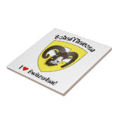 Schaffhausen Schweiz Suisse Svizzera Svizra Fliese Tegeltje (Zijkant)