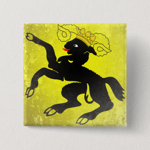 Schaffhausen Vierkante Button 5,1 Cm