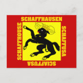 Schaffhausen Zwitserland Kanton Flag Briefkaart (Voorkant)