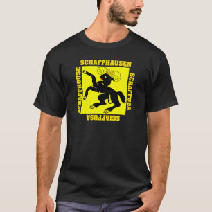 Schaffhausen Zwitserland Kanton Flag T-shirt