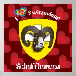 Schaffhausen - Zwitserland - Suisse - Svizzera Pos Poster