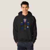 Schaffner Motor Bestuurder Kostuum Carnaval Hoodie (Voorkant volledig)