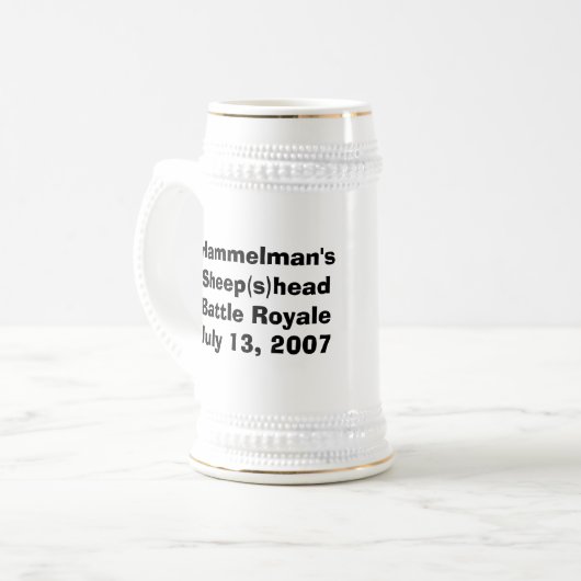 Schafkopf Bierpul (Voorkant links)