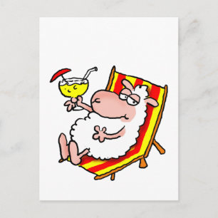 Schafskarte "Relax" Briefkaart