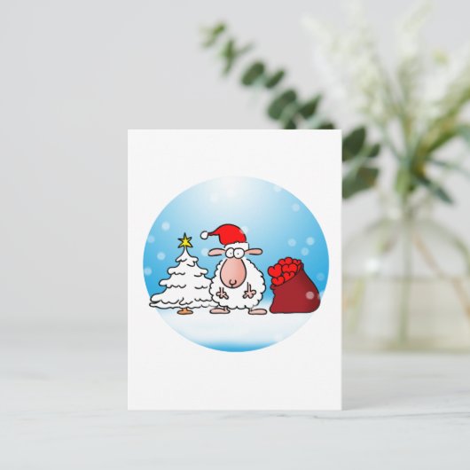 Schafsweihnacht Briefkaart (Staand voorkant)