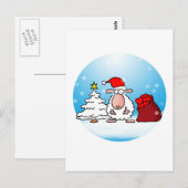 Schafsweihnacht Briefkaart (Voorkant / Achterkant)