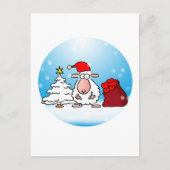 Schafsweihnacht Briefkaart (Voorkant)