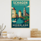 Schagen, Noord Holland - Nederland Travel Poster (Keuken)