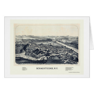 Schaghticoke, NY Panoramic Map - 1889