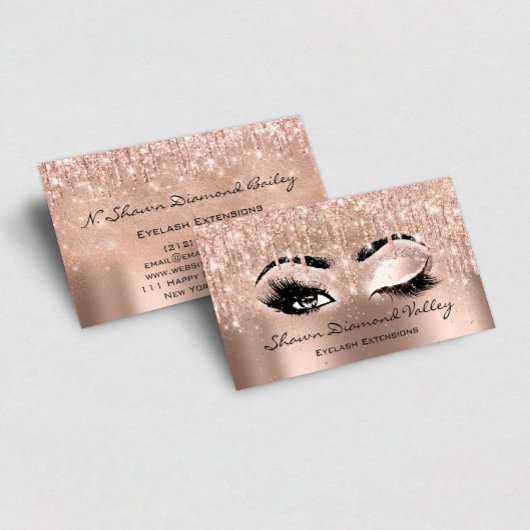 Schakel de optie Artist Lashes in als E-OOG GESLOT Visitekaartje