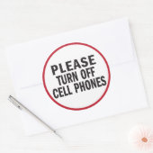 Schakel de sticker van mobiele telefoons uit (Envelop)