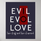 Schakel de verborgen schakelaar van het kwaad lief poster (Voorkant)