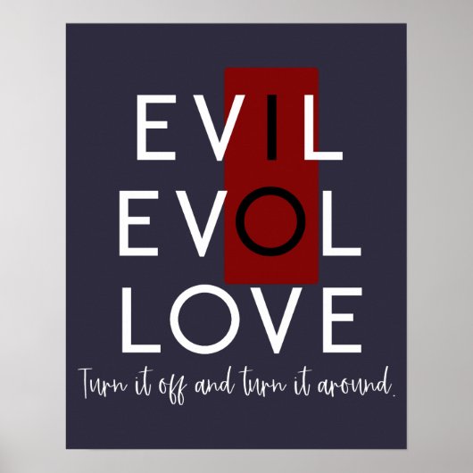 Schakel de verborgen schakelaar van het kwaad lief poster (Voorkant)