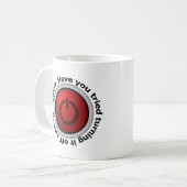 Schakel het in en uit - Button Logo Koffiemok (Voorkant links)