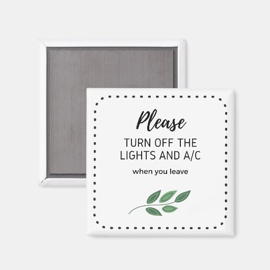 Schakel het licht uit magneet (Voorkant / Achterkant)