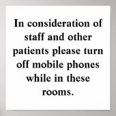 Schakel mobiele telefoons uit poster (Voorkant)