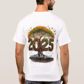 Schakel over naar een groen T-shirt. T-shirt (Achterkant)