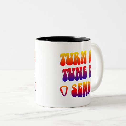 Schakel Tune In Send in Tweekleurige Koffiemok (Voorkant rechts)